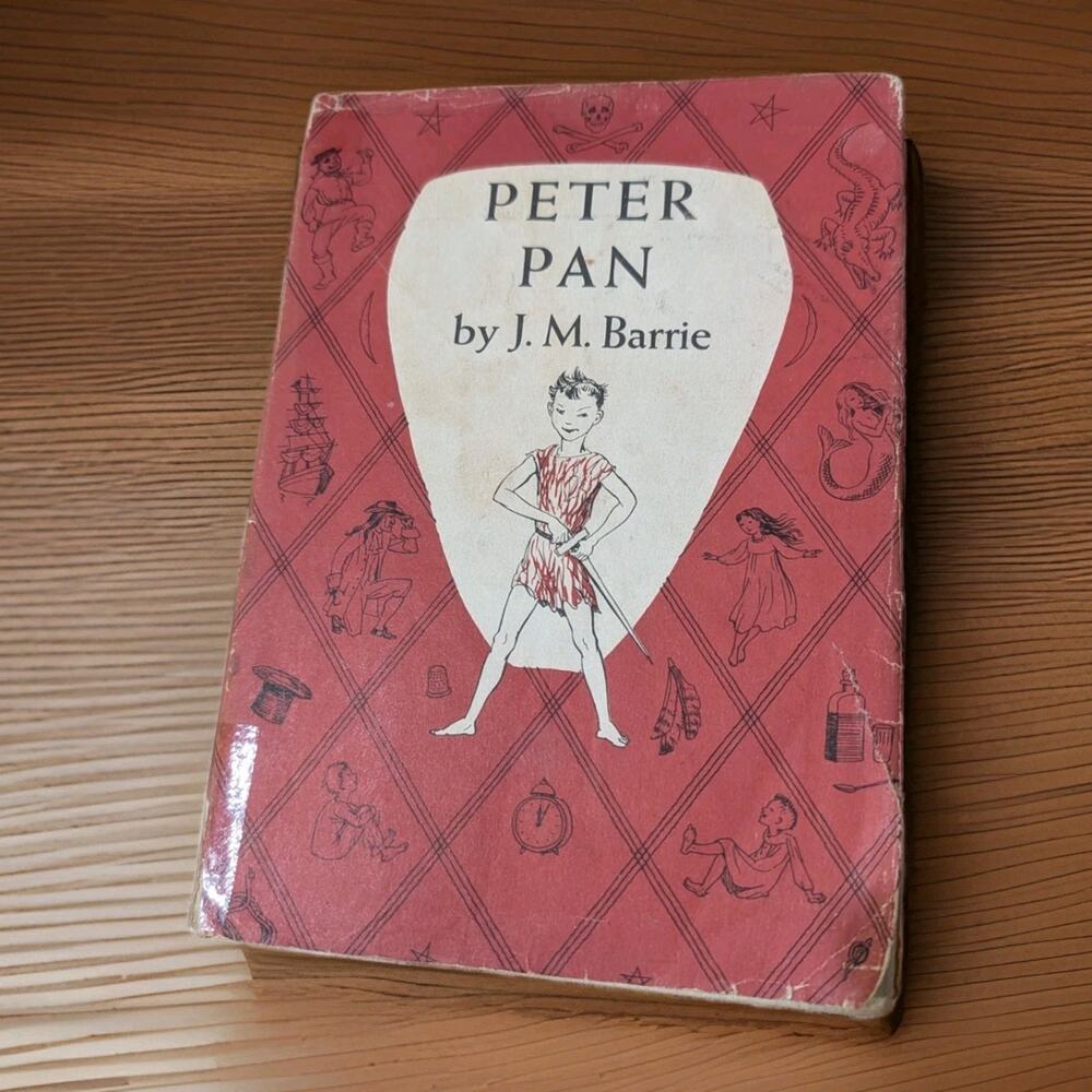 Vintage Peter Pan J.M. Barrie Nora Unwin Illustrated Scribner's Hardcover DJ
